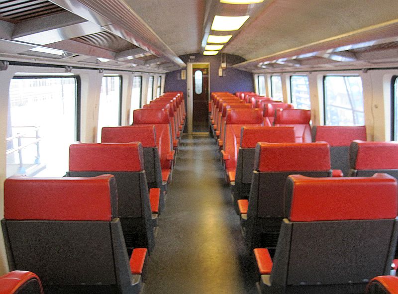 1. Klasse im IC Antwerpen-Amsterdam