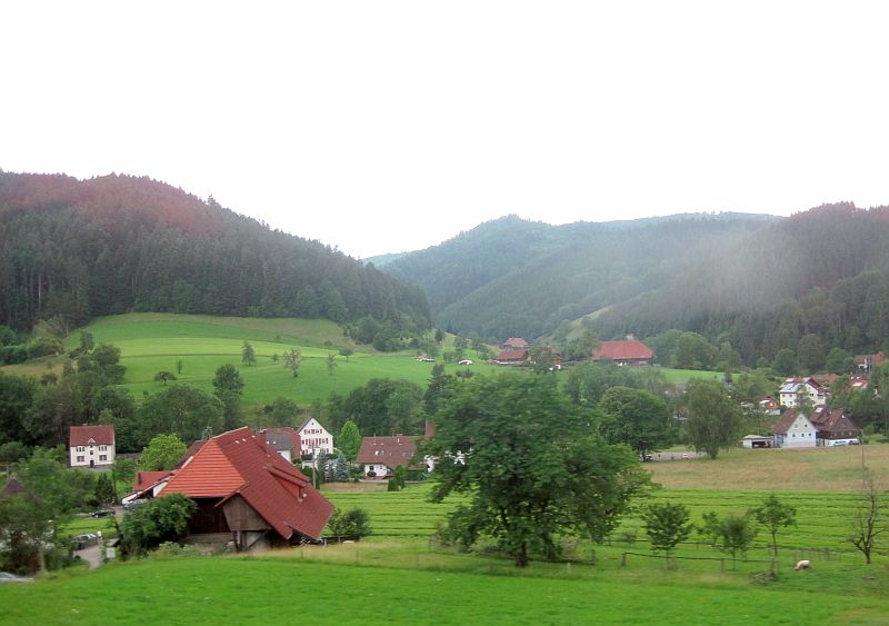 Fahrt auf der Schwarzwaldbahn