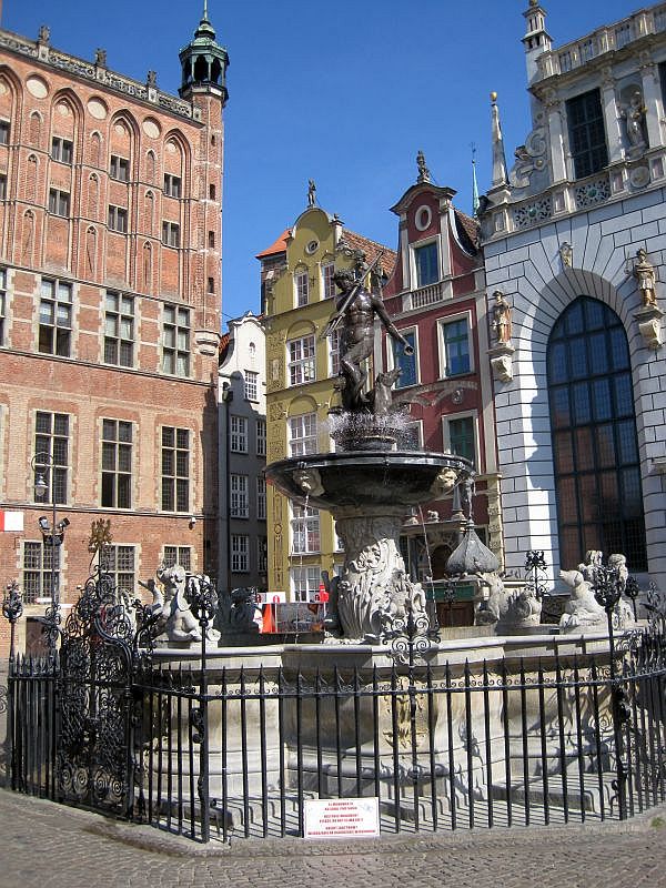 Neptunbrunnen Danzig (Gdańsk)