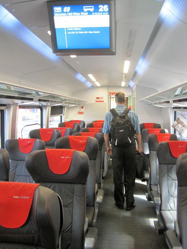 First Class im Railjet