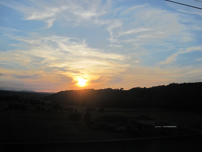 Sonnenuntergang in Frankreich