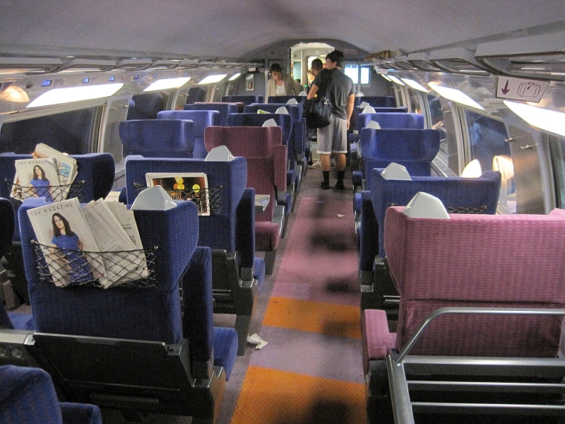 1. Klasse im Oberdeck des TGV Duplex
