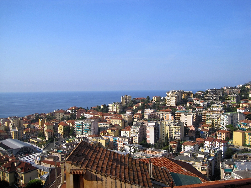 Blick von der Madonna della Costa über Sanremo