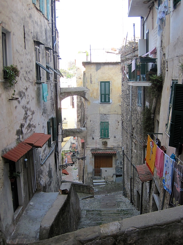 Altstadtgassen im La Pigna Sanremo