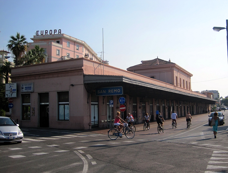 Ehemaliges Bahnhofsgebäude von Sanremo