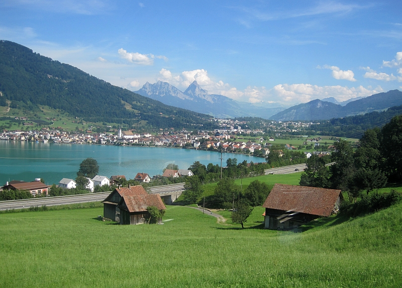 Fahrt im Voralpen-Express am Zugersee