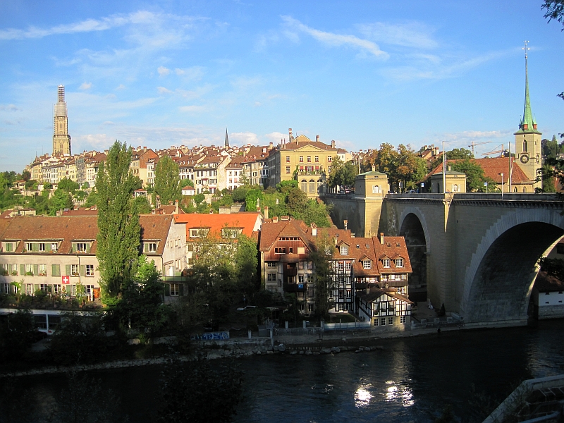 Blick auf Nydeggbrücke und Altstadt Bern