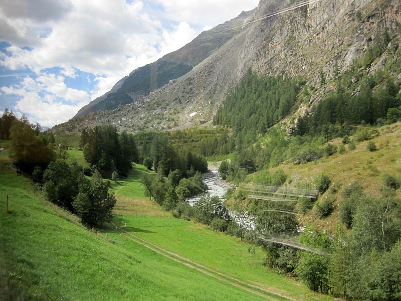 Fahrt von Visp nach Zermatt