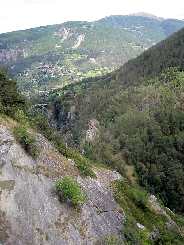 Fahrt von Zermatt nach Visp
