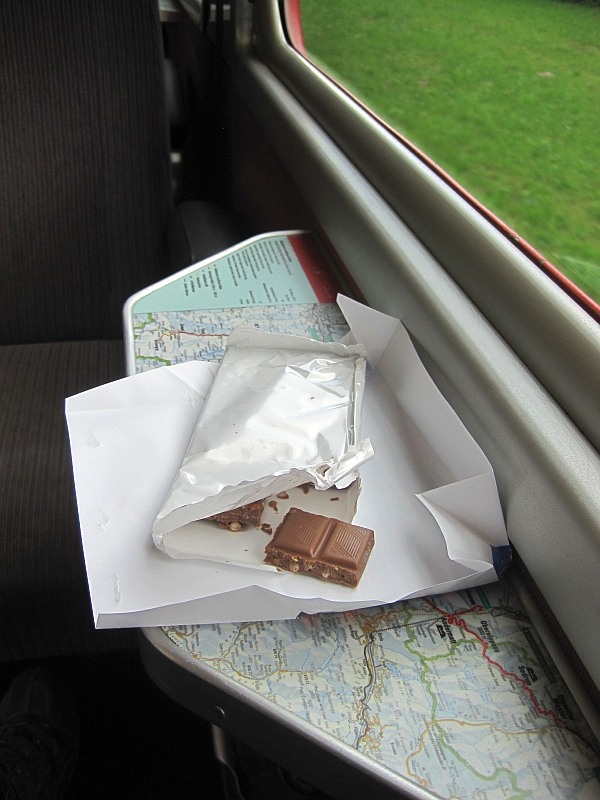 Schweizer Schokolade im Zug