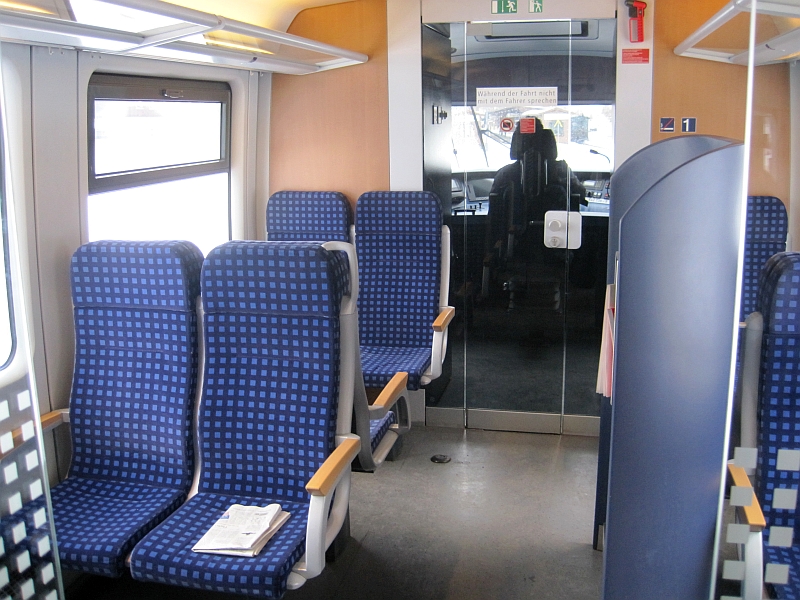 1. Klasse im Desiro der Erzgebirgsbahn