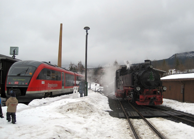Desiro und Fichtelbergbahn in Cranzahl