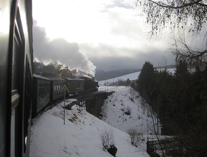 Fahrt mit der Fichtelbergbahn