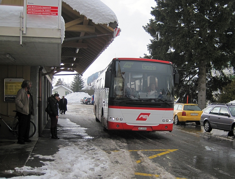 Ersatzbus der Appenzeller Bahnen in Gais