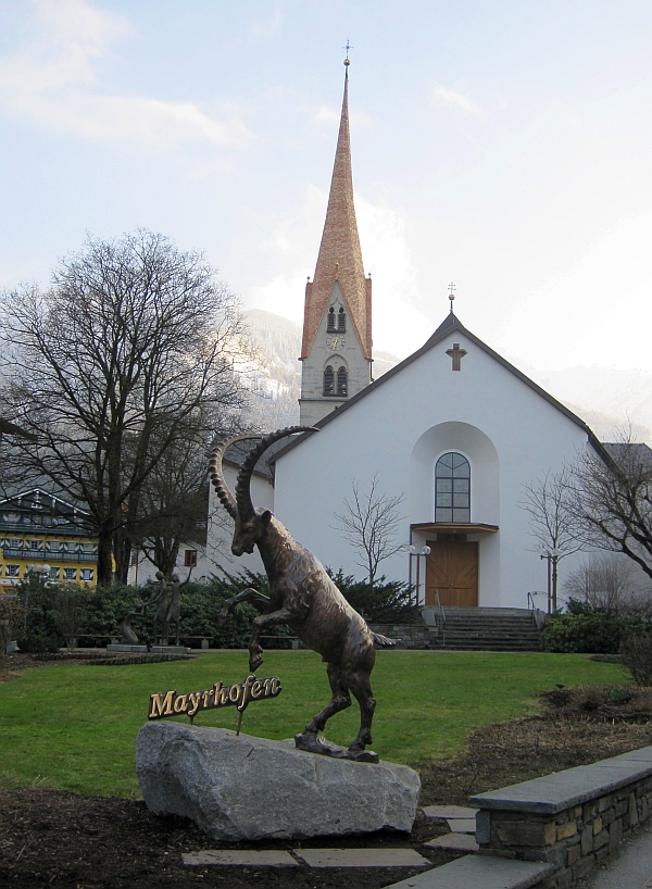 Steinbock als Wappentier von Mayrhofen