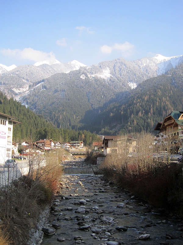 Fluß Ziller in Mayrhofen