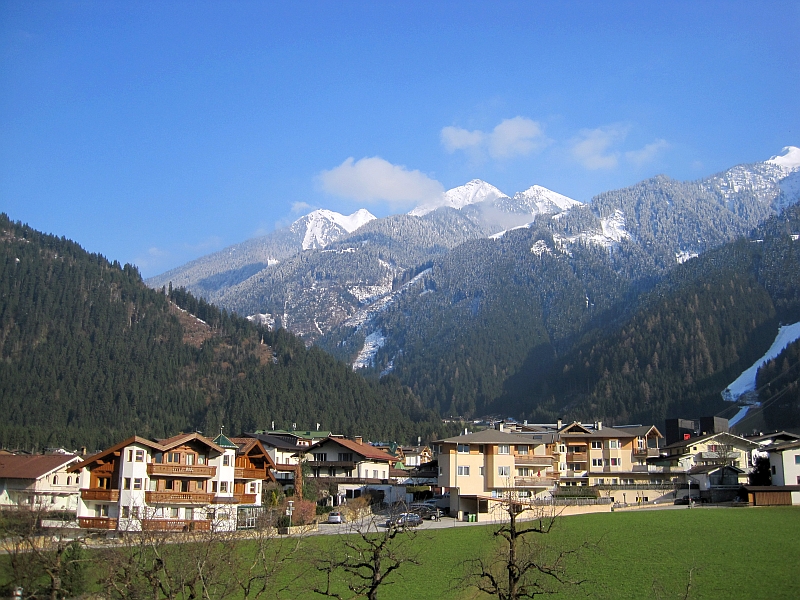 Blick auf die Bergwelt um Mayrhofen