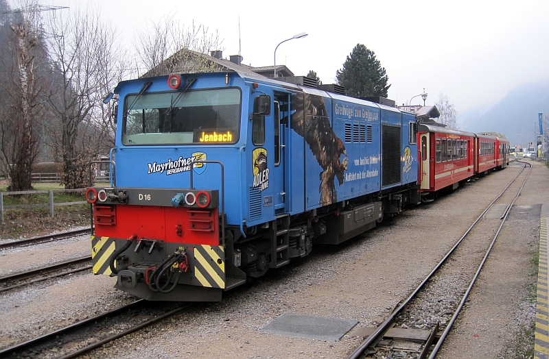 Lok D 16 der Zillertalbahn in Mayrhofen