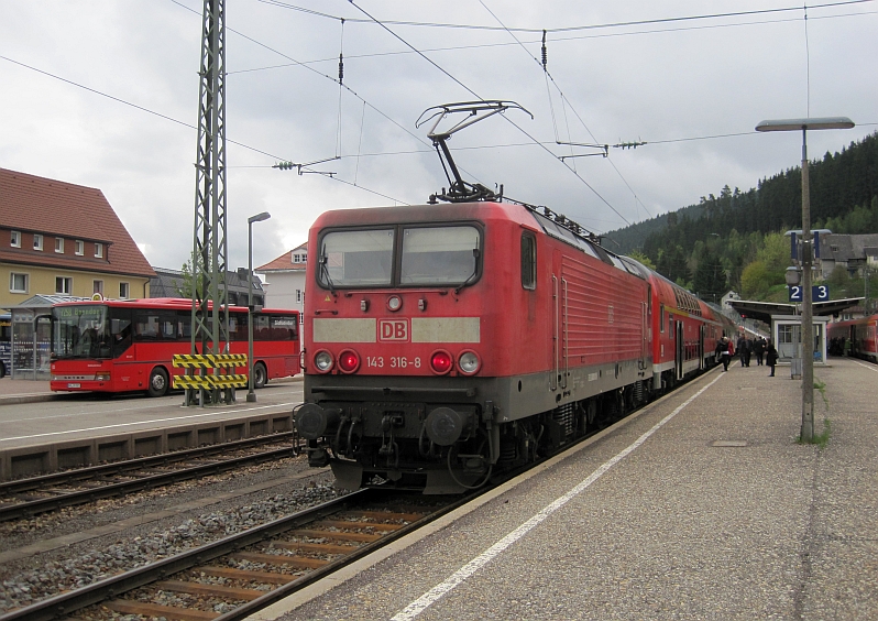 Regionalbahn in Neustadt (Schwarzwald)