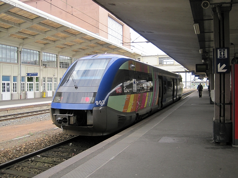 Blauwal im Bahnhof Mulhouse