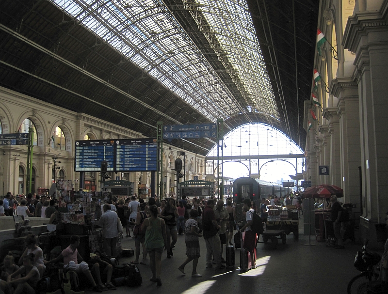 Bahnhofshalle Budapest Keleti pályaudvar