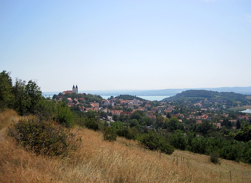 Blick vom Óvár-Berg auf Tihany