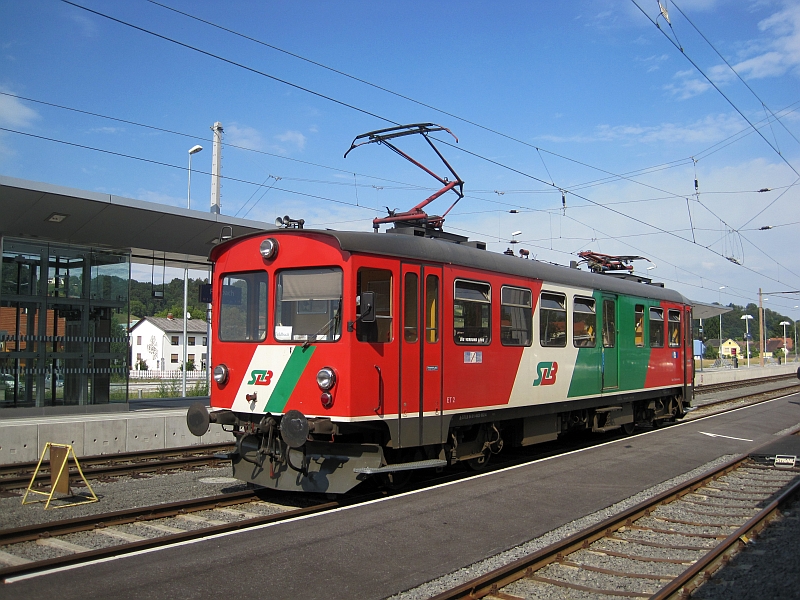 Triebwagen der Gleichenberger Bahn in Feldbach