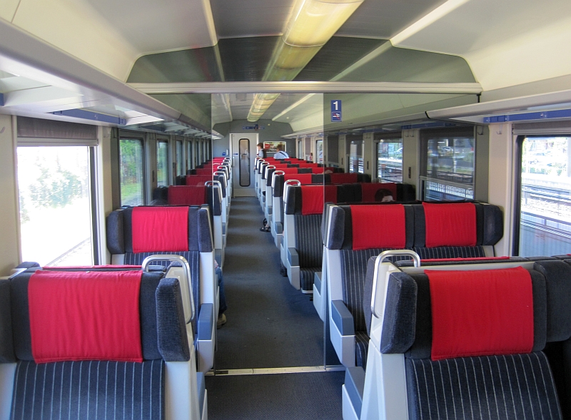 1. Klasse im SBB-InterRegio von Zürich nach Konstanz