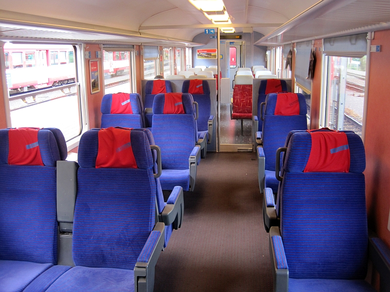 Innenraum 1. Klasse Rhätische Bahn (RhB)