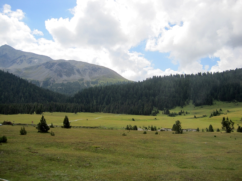 Fahrt mit dem Postauto durch den schweizerischen Nationalpark