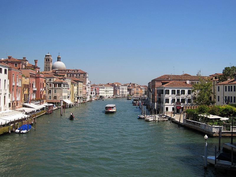 Blick von der Ponte degli Scalzi auf den Canal Grande