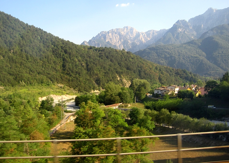 Fahrt auf der Pontebbana
