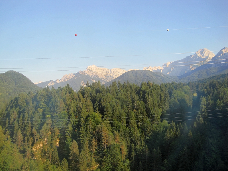 Fahrt auf der Rudolfsbahn durch das Gailtal