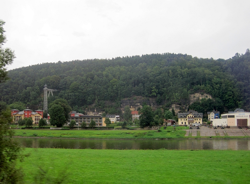 Bad Schandau mit Aufzugsturm