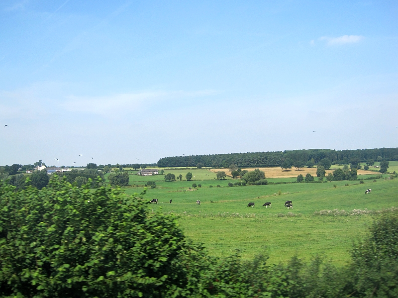 Fahrt auf der Wesertalstrecke von Aachen nach Welkenraedt