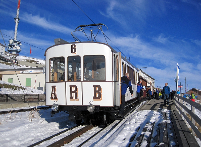 ARB-Triebwagen Nummer 6 in Rigi Kulm