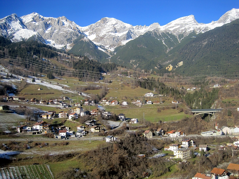Fahrt auf der Arlbergstrecke