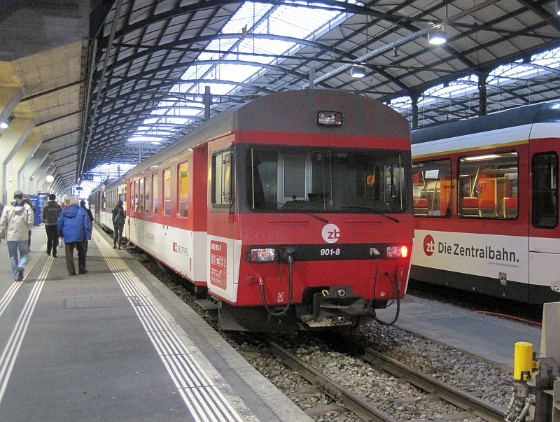 Steuerwagen (ABt 901-8) im Hauptbahnhof Luzern