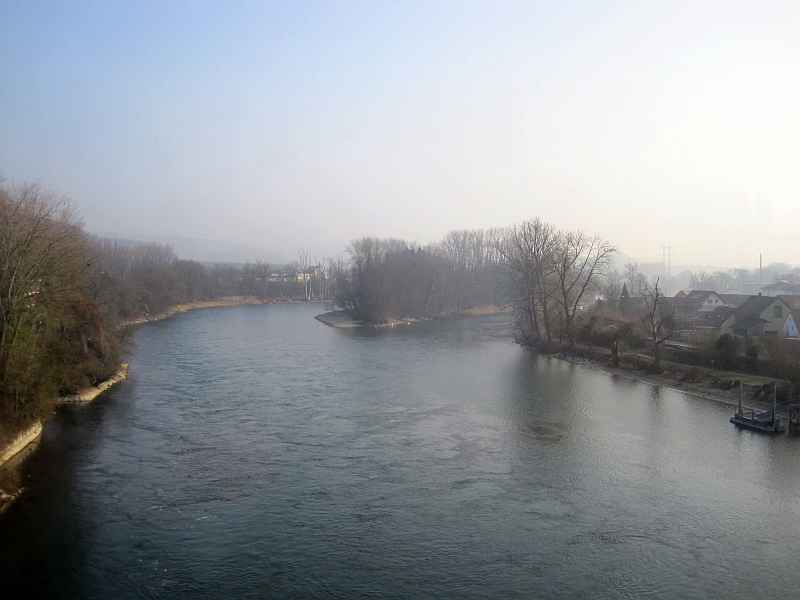 Fahrt über den Rhein von Koblenz (CH) nach Waldshut