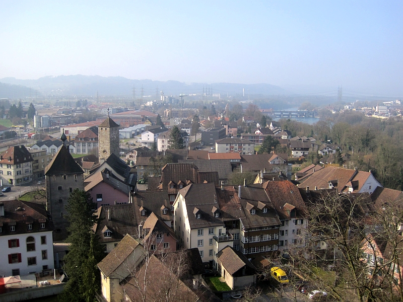 Blick von der Ruine Laufenburg über die Altstadt