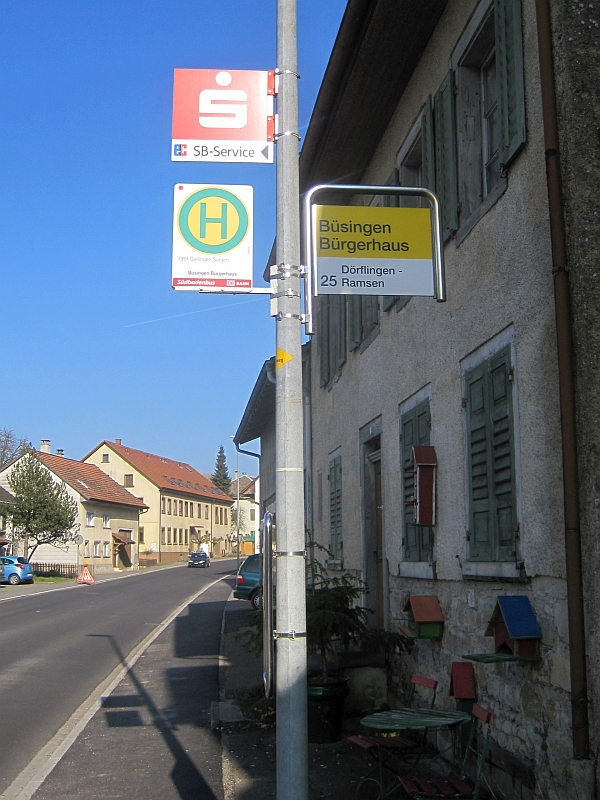Bushaltestelle in Büsingen