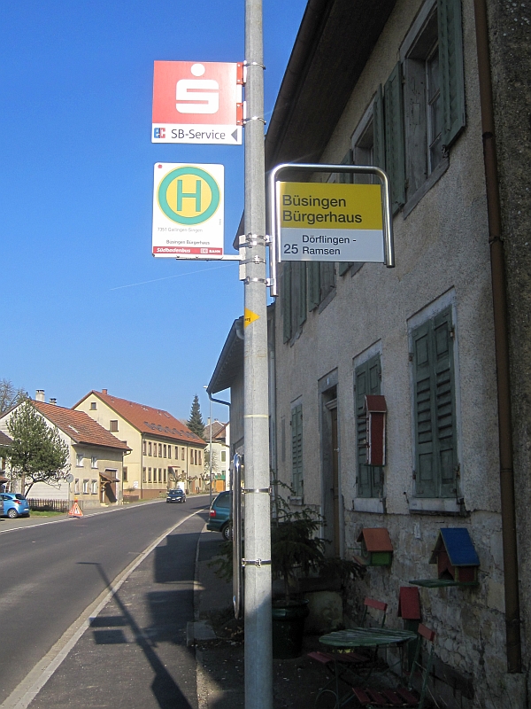 Bushaltestelle in Büsingen