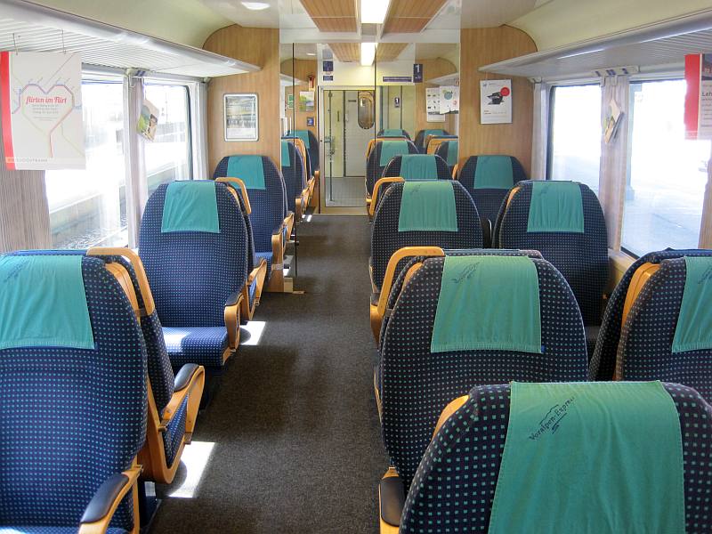 Innenbild 1. Klasse im Voralpen-Express (VAE)