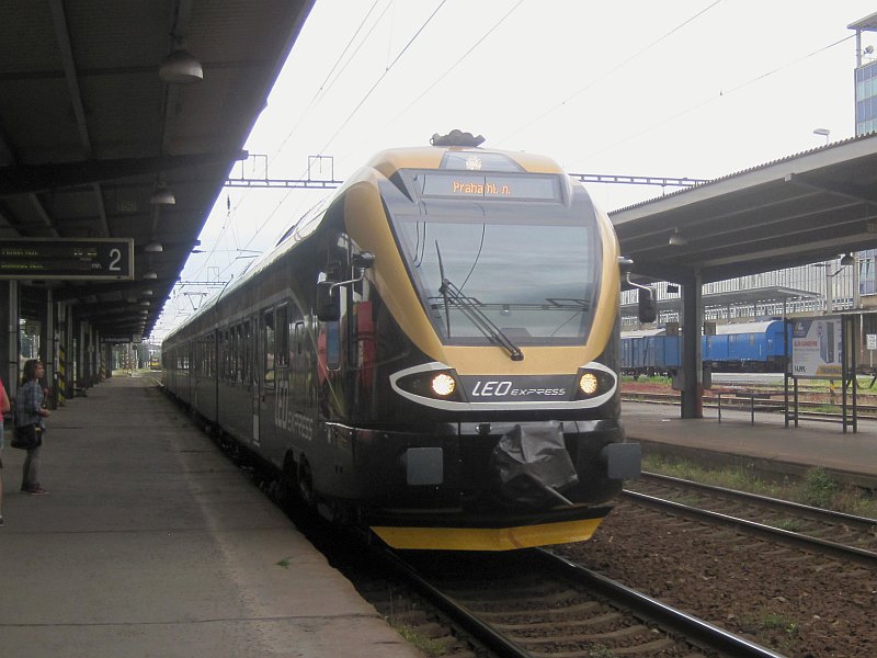 Einfahrt Leo-Express in Ostrava