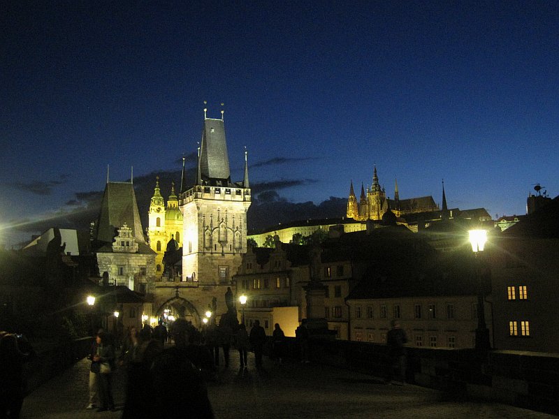 Karlsbrücke Prag am Abend