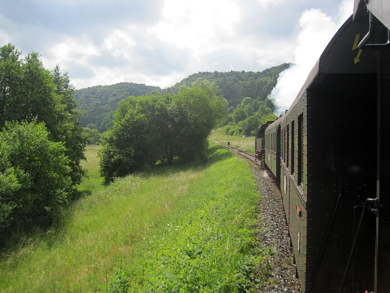 Fahrt mit der Dampfbahn Fränkische Schweiz (DFS)