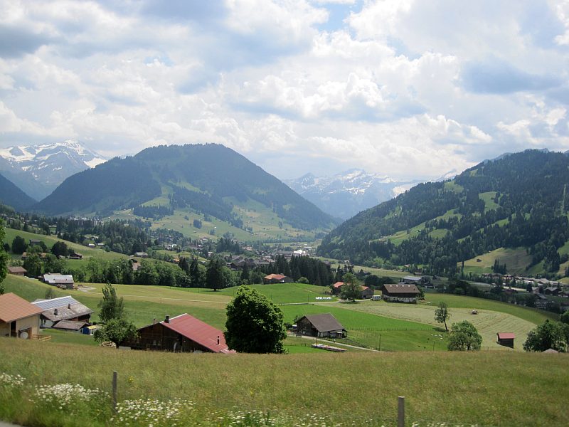 Bergfahrt zwischen Gstaad und Schönried
