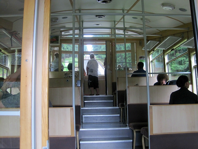 Innenraum Bergbahn-Personenwagen