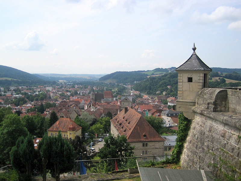 Blick von der Festung Rosenberg über Kronach