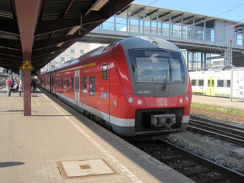 Fugger-Express BR 440 nach der Ankunft in Ulm